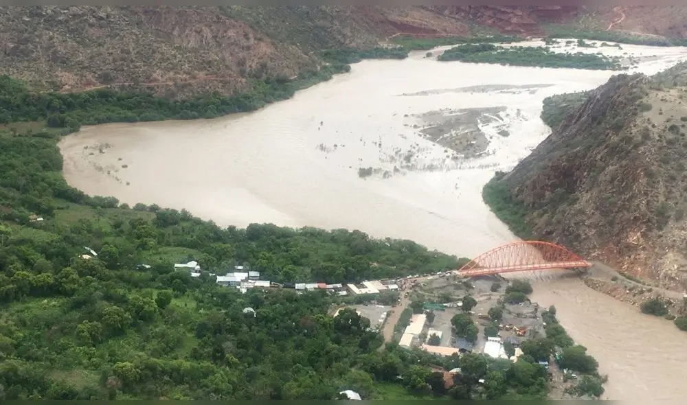 Aumento del caudal se debe a las lluvias que tienen lugar en la sierra de dicha región. Foto: Prensa Gore