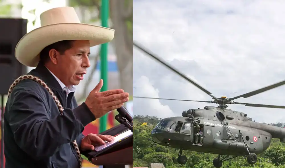 Helicóptero despegó este martes del Aeropuerto Internacional Jorge Chávez. Foto: composición La República Helicóptero despegó este martes del Aeropuerto Internacional Jorge Chávez. Foto: composición La República