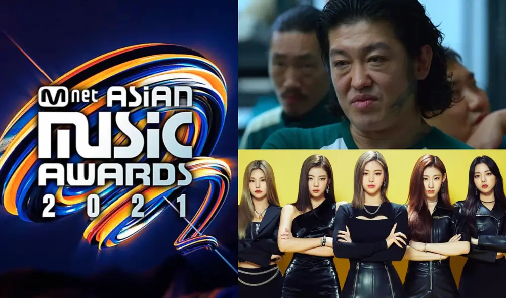 Estrella de El juego del calamar, Heo Sung Tae, participará con ITZY en una presentación en los MAMA 2021. Foto: composición La República/Mnet/Netflix/JYP