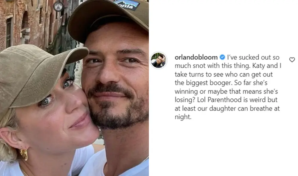 Orlando Bloom reveló que se turna con Katy Perry para hacer peculiar actividad con su bebé. Foto: composición/ La República/ Instagram Fridababy
