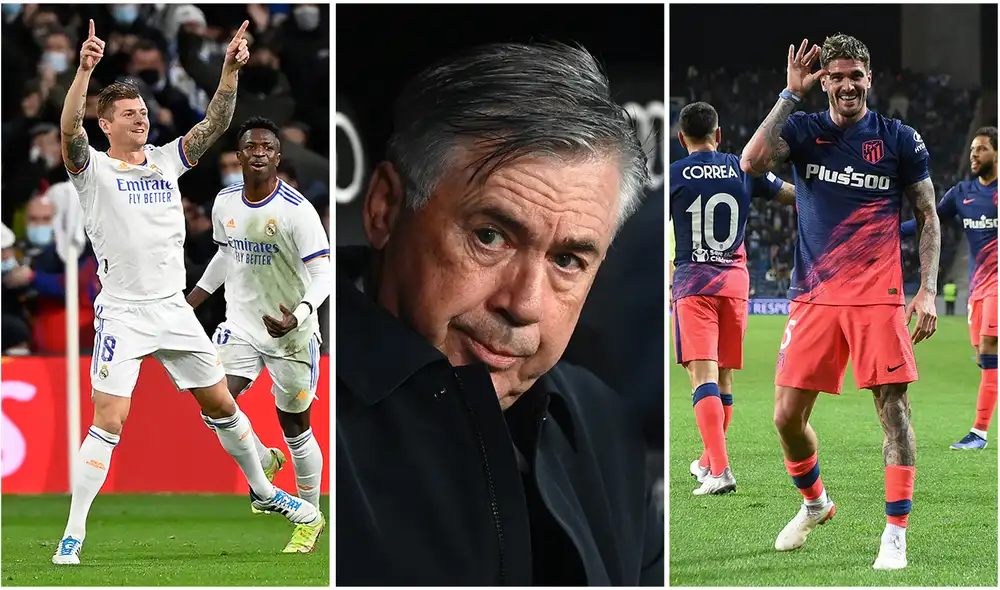 Carlo Ancelotti lleva con el Madrid nueve victorias seguidas en todas las competencias. Foto: composición/ AFP