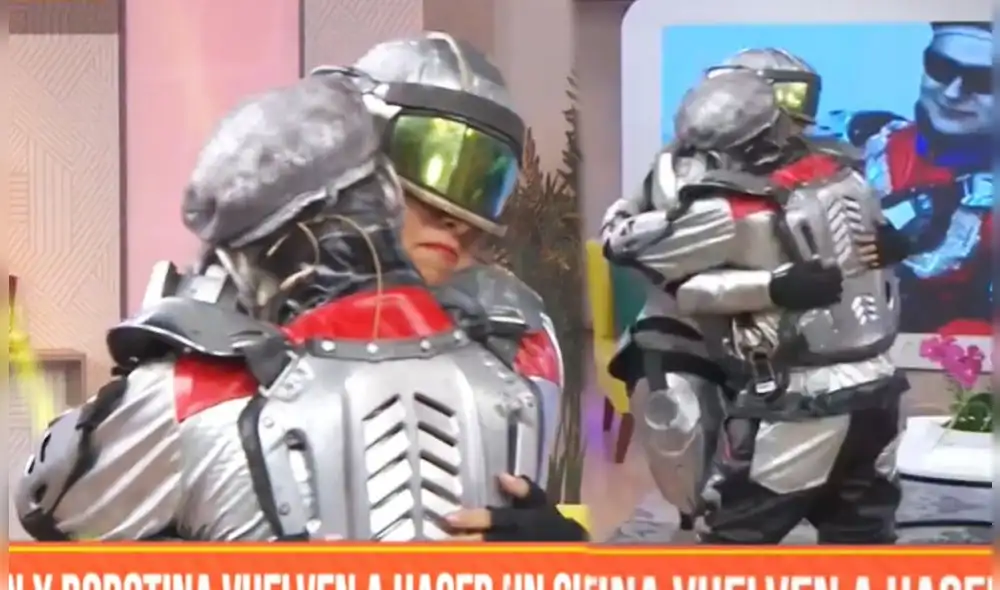‘Robotín’ y ‘Robotina’ se reconcilian. Foto: capturas Latina