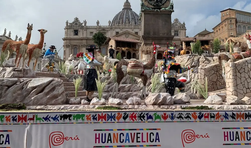 Nacimiento cuenta con 35 piezas elaboradas en resina, fibra de vidrio y elementos impermeables. Foto: EFE