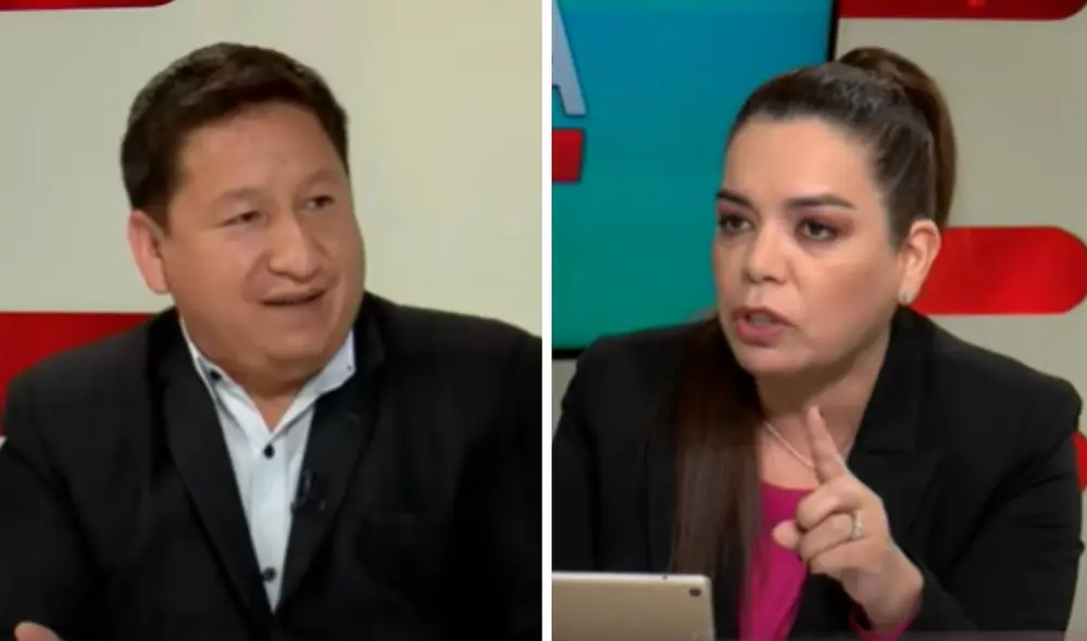 Milagros Leiva protagonizó una acalorada discusión con Guido Bellido. Foto: captura de Willax Milagros Leiva protagonizó una acalorada discusión con Guido Bellido. Foto: captura de Willax