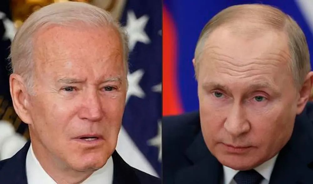 Biden habló con su par ucraniano Volodimir Zelenski para transmitirle su apoyo frente a un eventual ataque de Moscú. Foto: AFP