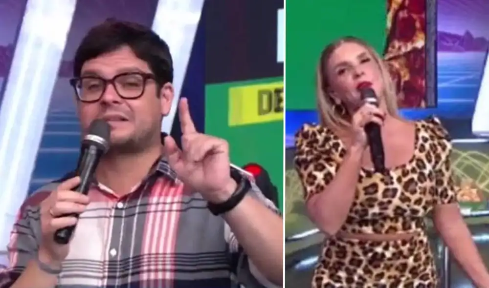 Gian Piero Díaz lamentó las palabras de la co-conductora de Esto es guerra. Foto: composición América TV Gian Piero Díaz lamentó las palabras de la co-conductora de Esto es guerra. Foto: composición América TV