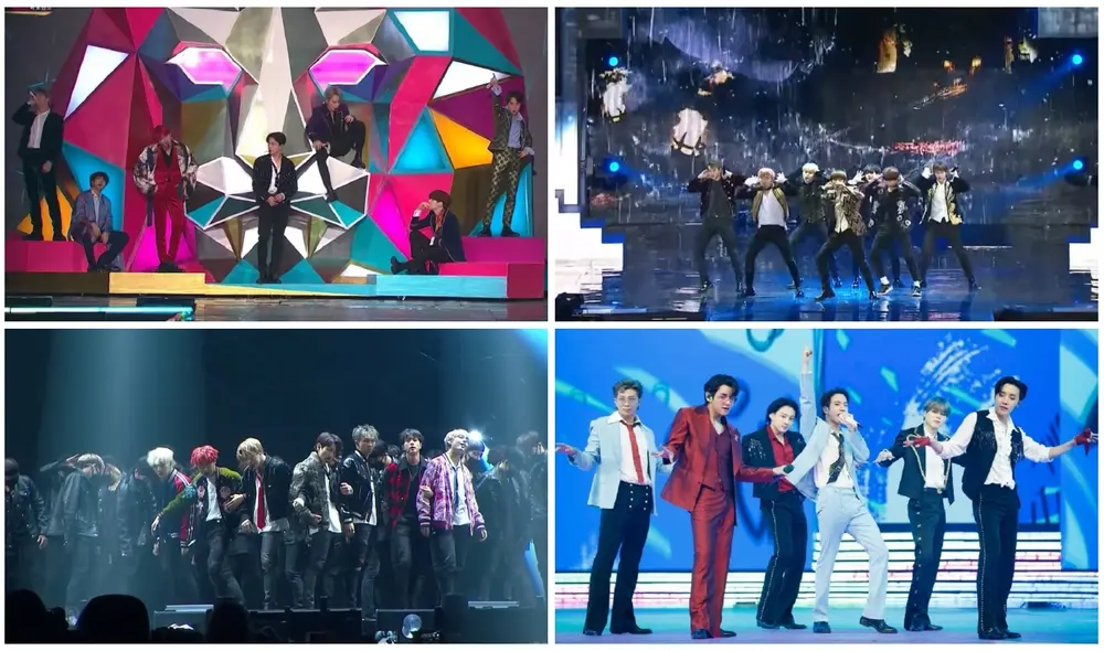 BTS y su paso por los MAMA, han dejado presentaciones para la historia. Foto: Composición LR / Imágenes Mnet  y captura YT