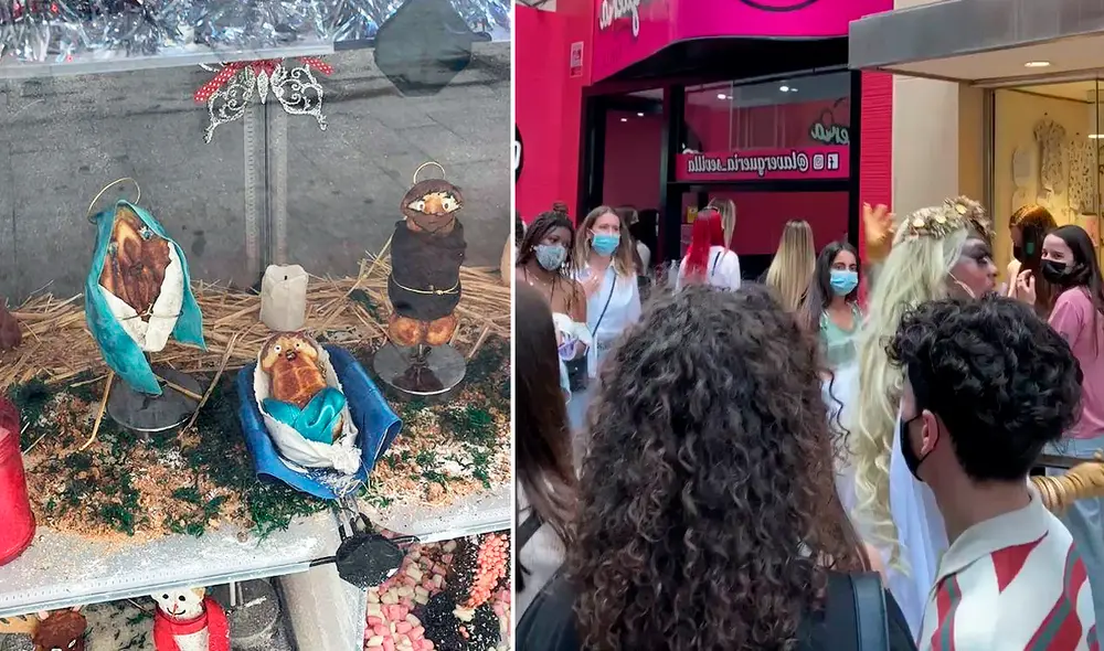 Investigan a una tienda de postres por un pesebre erótico. Foto: composición/Jesús Bayort Investigan a una tienda de postres por un pesebre erótico. Foto: composición/Jesús Bayort