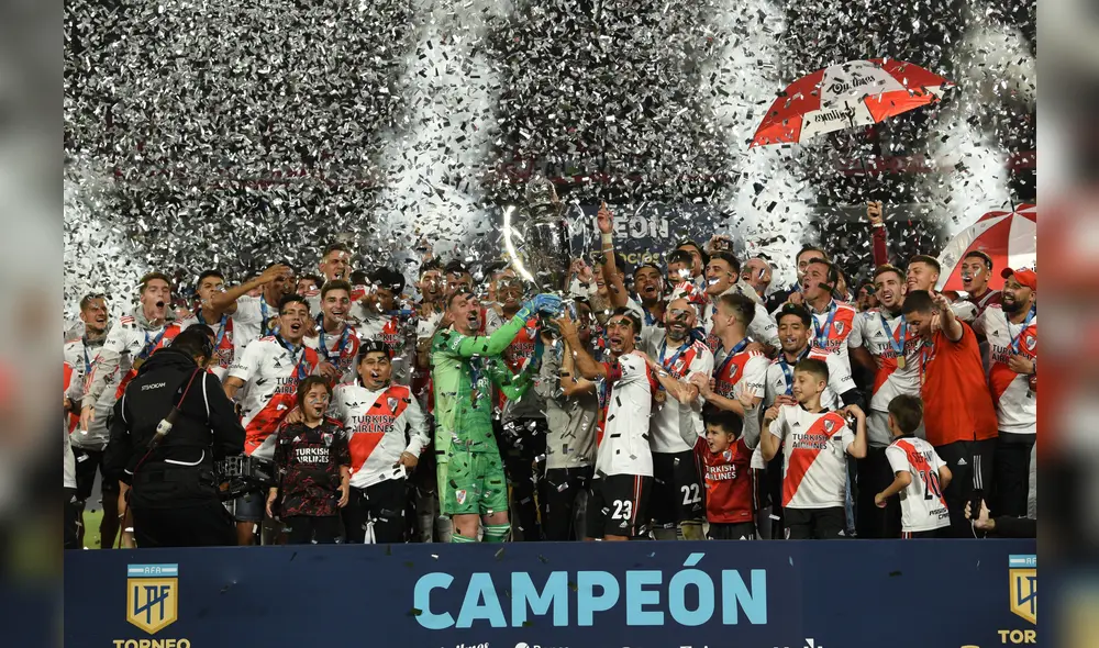 River Plate logró llevarse la Liga Profesional 2021. Foto: Twitter @RiverPlate