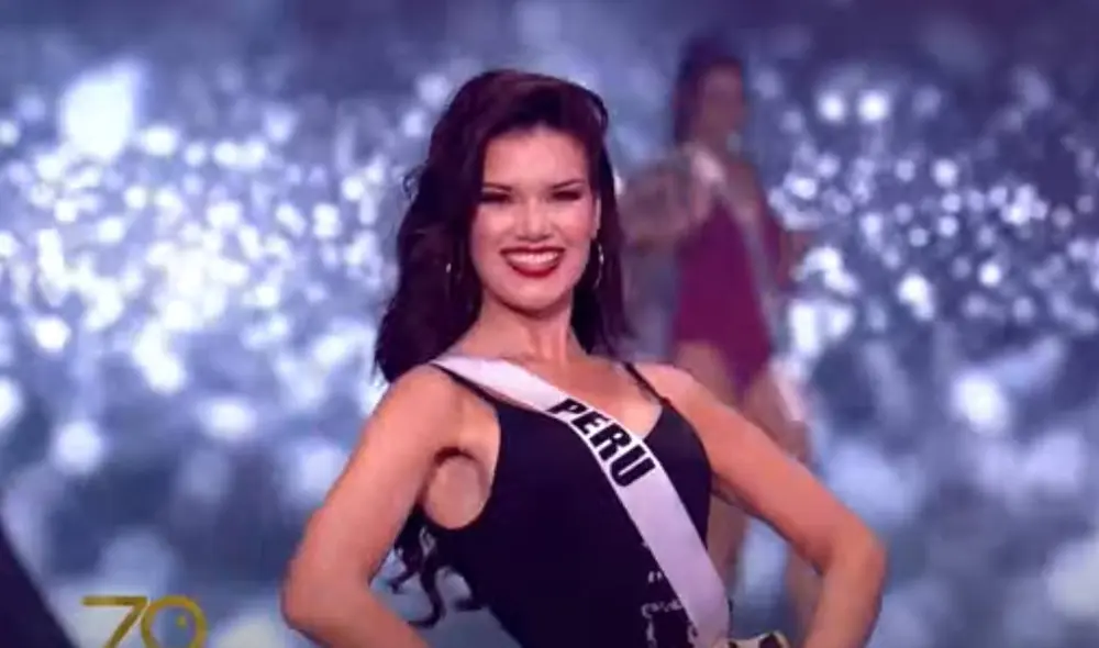 Yely Rivera en su desfile de traje de baño. Foto: Miss Universe