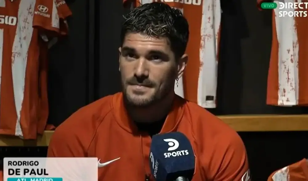 Rodrigo de Paul afronta su segunda temporada con el Atlético Madrid. Foto: captura video DirecTV Sports