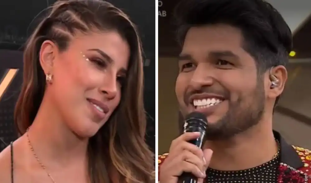 Yahaira Plasencia aseguró que solo ve como amigo a Jair Mendoza. Foto: capturas de América TV Yahaira Plasencia aseguró que solo ve como amigo a Jair Mendoza. Foto: capturas de América TV