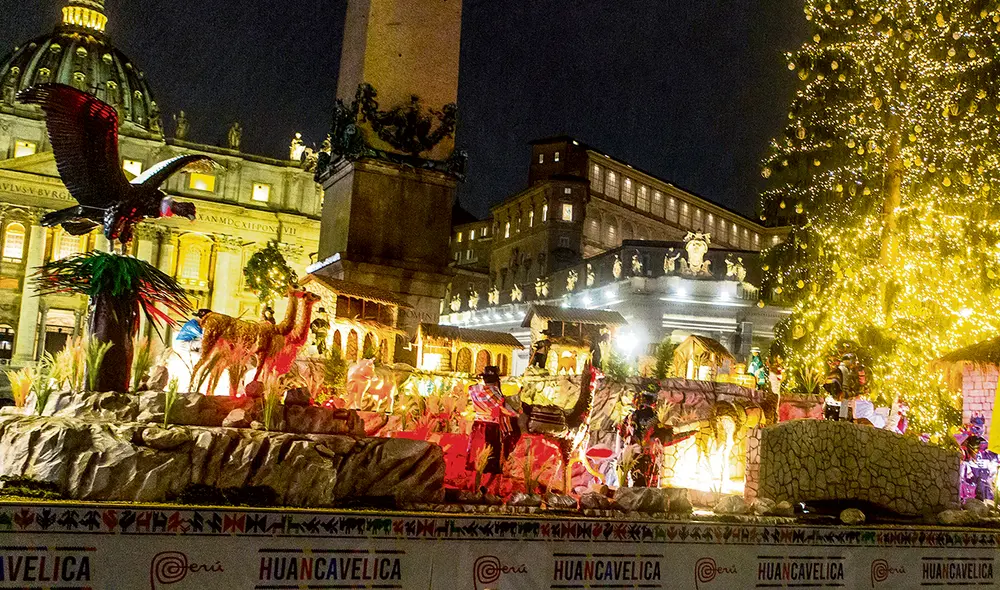 Tradición. Nacimiento incluye figuras de animales andinos como cóndores, vicuñas y vizcachas. Foto: difusión Tradición. Nacimiento incluye figuras de animales andinos como cóndores, vicuñas y vizcachas. Foto: difusión