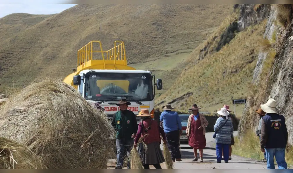 Bloqueo. Corredor minero permanece bloqueado hace tres semanas en dos puntos de la provincia de Chumbivilcas.