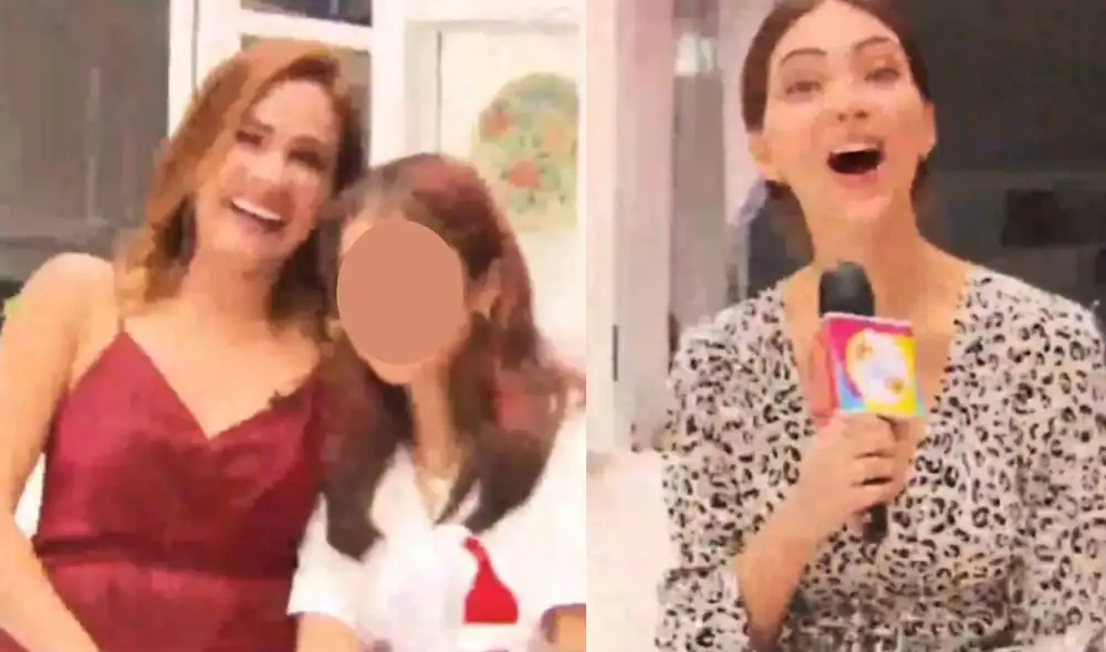 Alvina Ruíz presenta a su hija durante entrevista con Estás en todas. Foto: captura de América TV Alvina Ruíz presenta a su hija durante entrevista con Estás en todas. Foto: captura de América TV