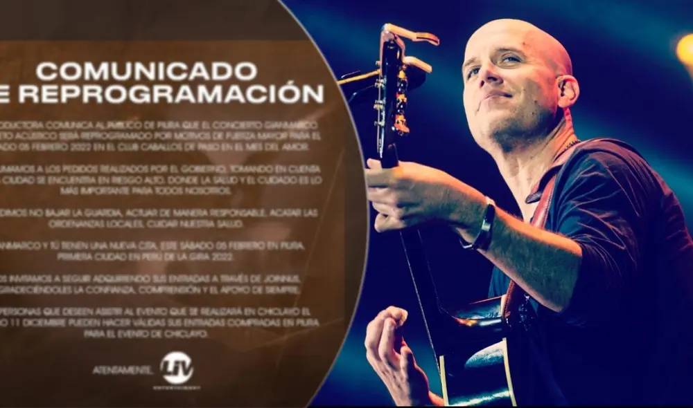 "Lamento mucho que este problema ajeno nos afecte de esta manera y no nos permita trabajar", escribió Gian Marco Zignago en redes sociales. Foto: composición Instagram