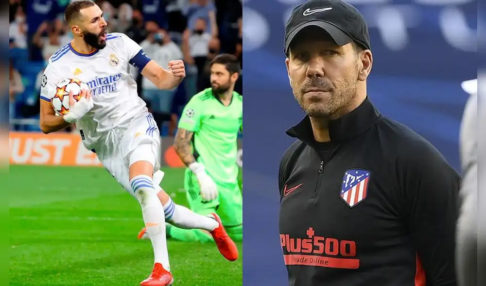 Karim Benzema es el actual máximo goleador de la liga española 2021-2022. Foto: EFE/AFP