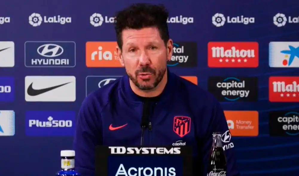 Diego Pablo Simeone habló en la previa del enfrentamiento ante Real Madrid. Foto: Captura Sport Diego Pablo Simeone habló en la previa del enfrentamiento ante Real Madrid. Foto: Captura Sport