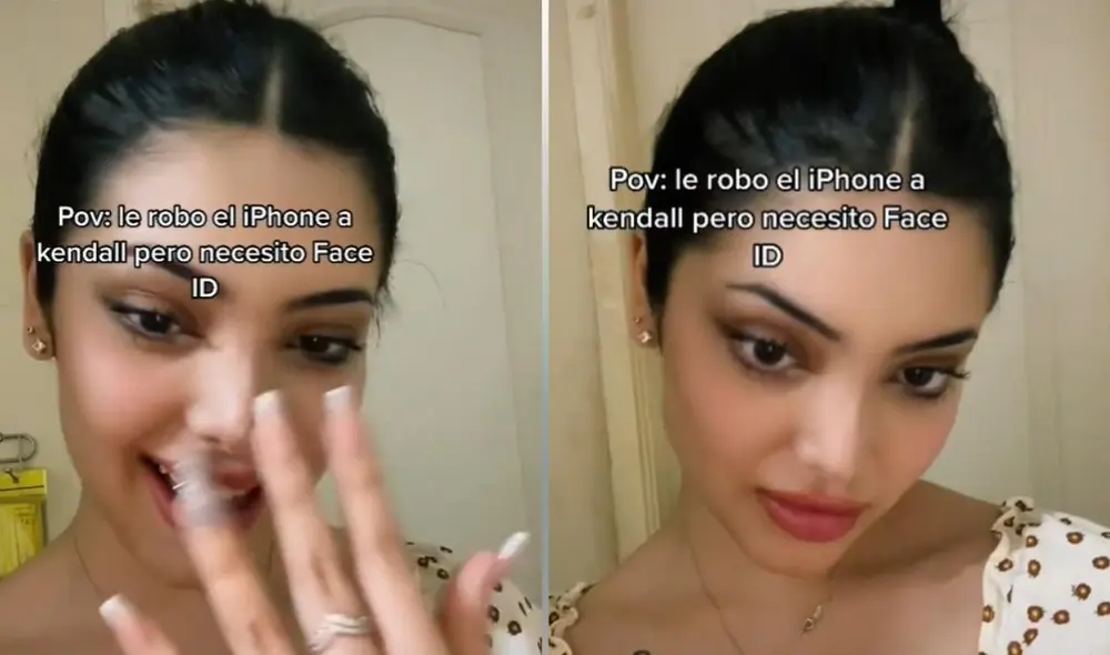 La usuaria @alejandraoroza era comparada en anteriores ocasiones con Kendall Jenner, pero esta fue la primera vez que decidió hacer un video en relación a su parecido. Foto: captura de TikTok