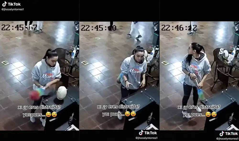 El video viral está acompañado de un audio que simula los pensamientos de la mujer. Foto: captura de TikTok