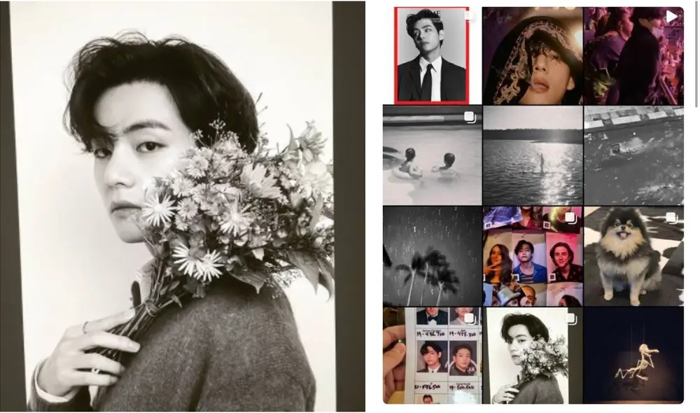 Taehyung en Instagram: integrante de BTS dijo cómo se siente respecto a su feed y qué piensa sobre sus publicaciones. Foto: composición LR / Imágenes Captura Taehyung en Instagram: integrante de BTS dijo cómo se siente respecto a su feed y qué piensa sobre sus publicaciones. Foto: composición LR / Imágenes Captura