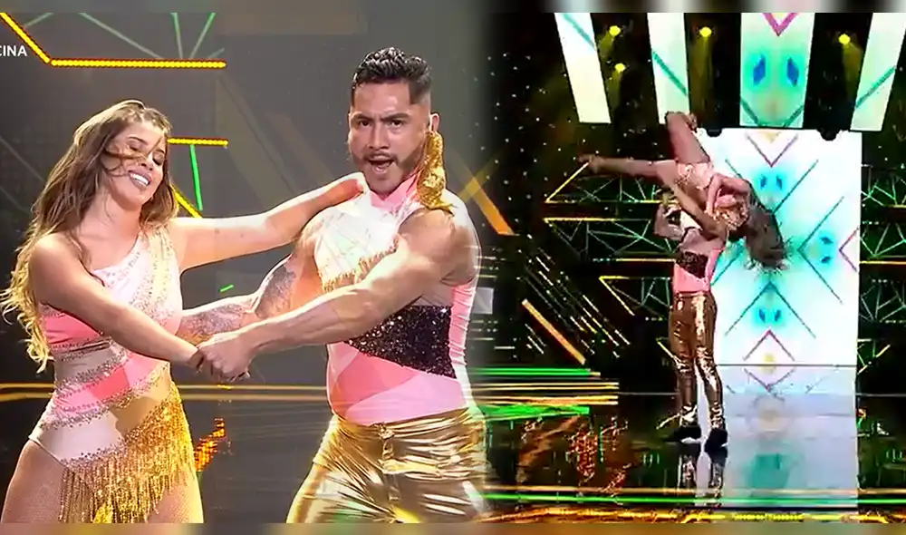 Yahaira Plasencia se mostró incómoda e impotente por no poder finalizar su show como lo ensayó durante la semana. Foto: composición/captura América TV