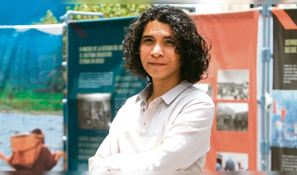 En nombre de la memoria. Agüero posa en la muestra del Museo de la Memoria que da pistas sobre la violencia política. Foto: La República