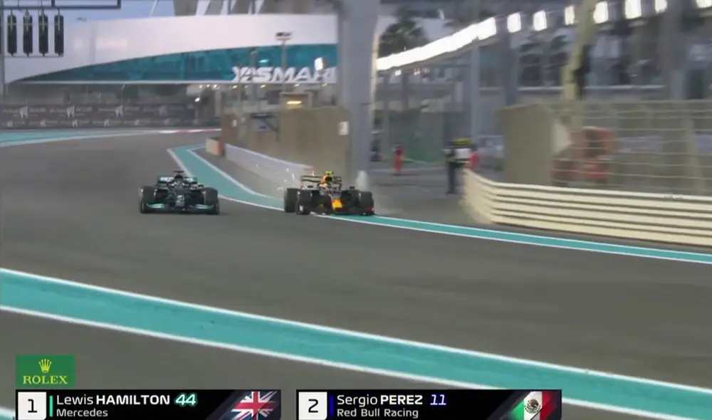 'Checo' Pérez logró contener durante algunos segundos a Hamilton. Foto: captura de Star Action