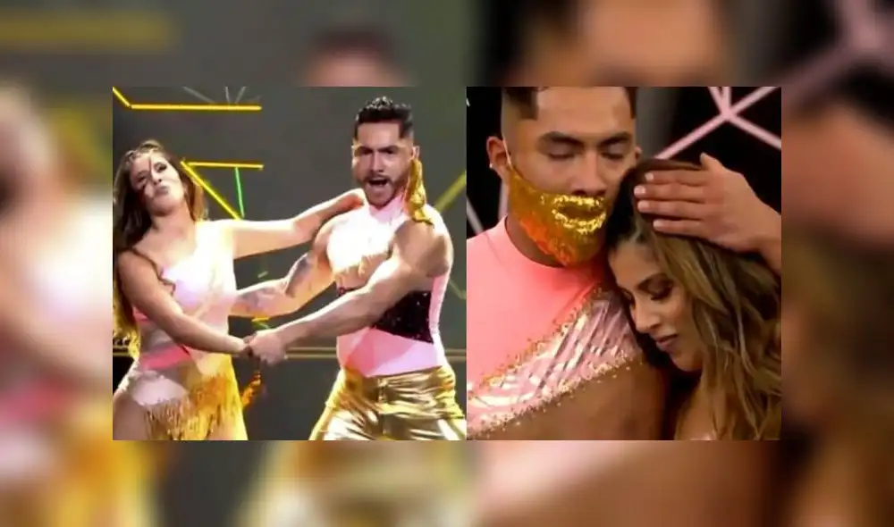 Yahaira Plasencia se incomoda por accidentada presentación. Foto: El gran show/Instagram