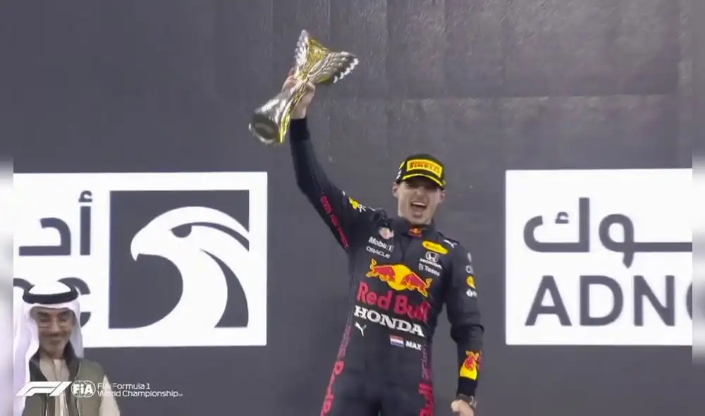 Max Verstappen se quedó con el GP de Abu Dhabi. Foto: captura ESPN Max Verstappen se quedó con el GP de Abu Dhabi. Foto: captura ESPN