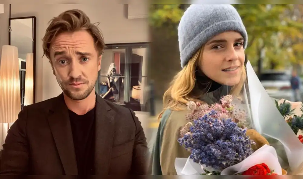 Tom Felton interpretó a Draco Malfoy, el antagonista de Harry Potter, mientras que Emma Watson dio vida al personaje de Hermione Granger, la mejor amiga del mago protagonista. Foto: composición/Tom Felton/Emma Watson/Instagram