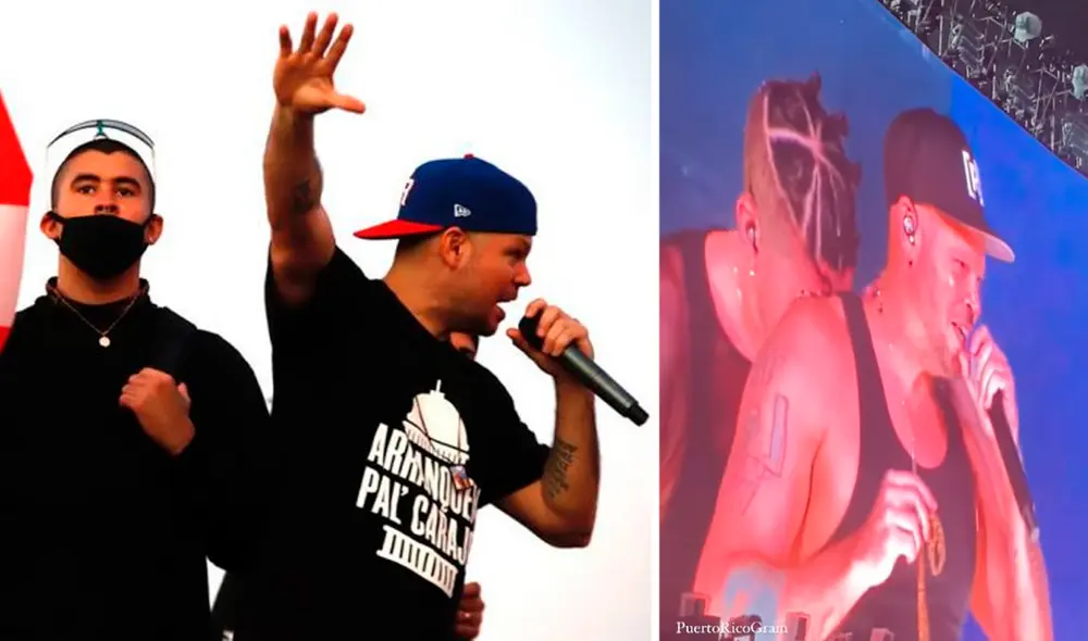 Residente fue parte del segundo concierto P FKN R de Bad Bunny. Foto: composición/Reggaeton Entretenimiento/PuertoRicoGram