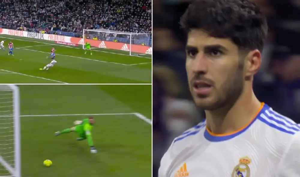 Marco Asensio y el 2-0 del Real Madrid. Foto: Captura ESPN