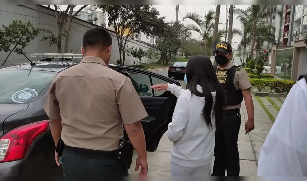 La mujer fue puesta a disposición de la policía. Foto: Municipalidad de Surco