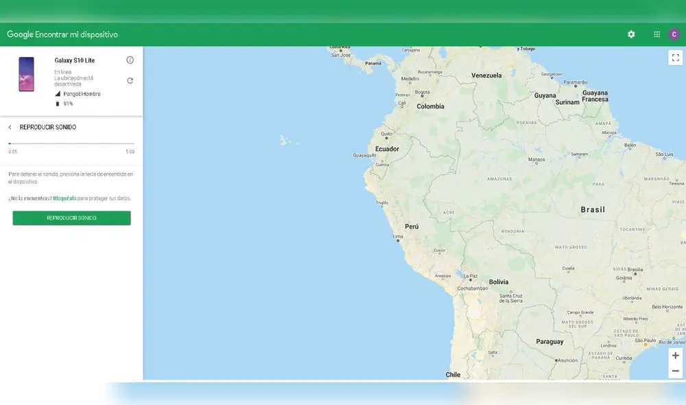 La herramienta es muy precisa en su rango de ubicación. Foto: Android La herramienta es muy precisa en su rango de ubicación. Foto: Android