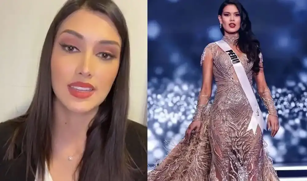 Kelin Rivera, quien obtuvo el título de Miss Perú 2019, realizó un streaming en Instagram Live para seguir el Miss Universo 2021. Foto: composición/Instagram
