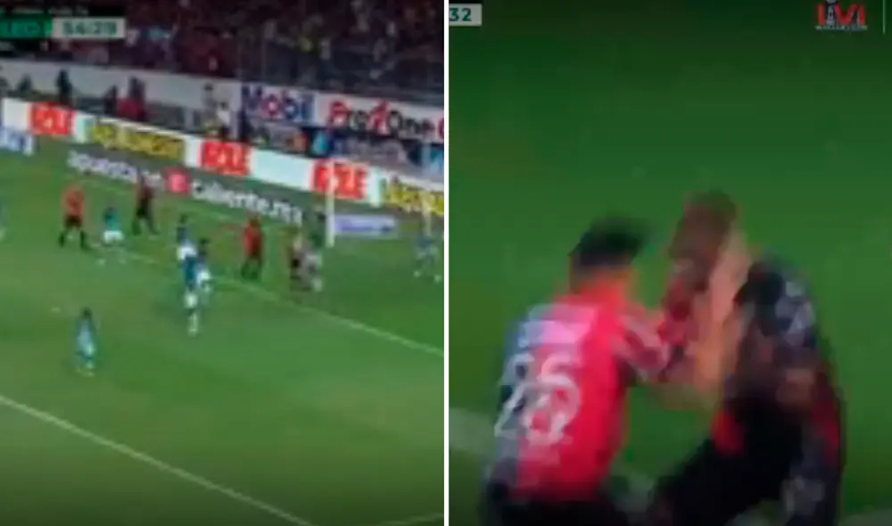 Rocha y una celebración con todos sus compañeros. Foto: composición/ TUDN