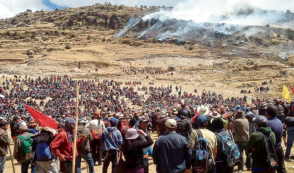 Las Bambas. Se espera llegar a acuerdos este martes. Foto: difusión