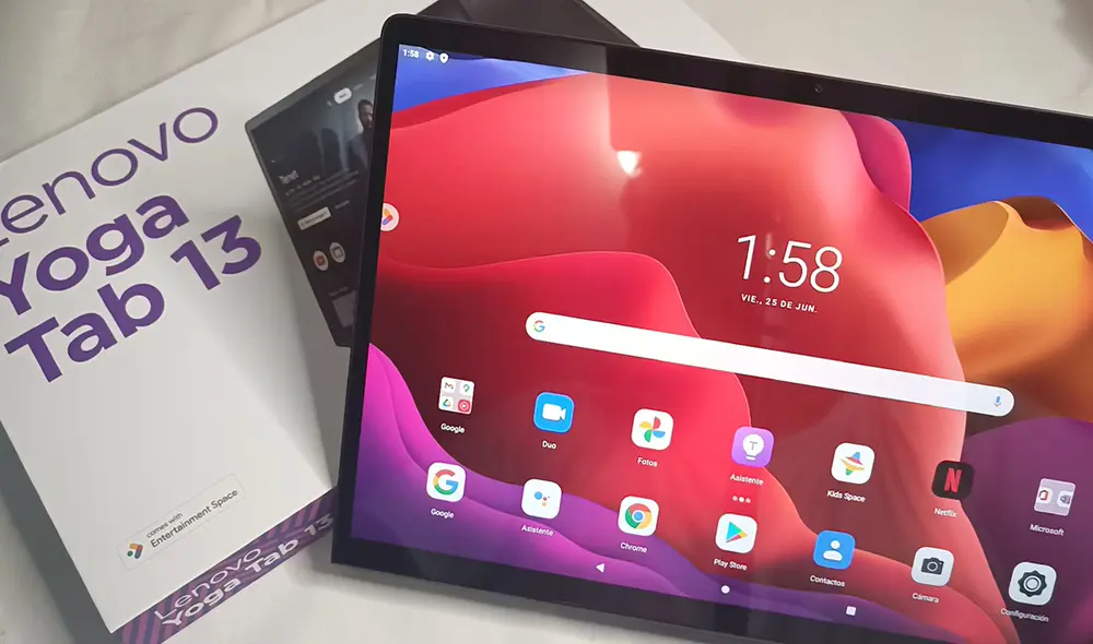 La tablet de Lenovo utiliza Android 11 como sistema operativo. Foto: Juan José López Cuya / La República