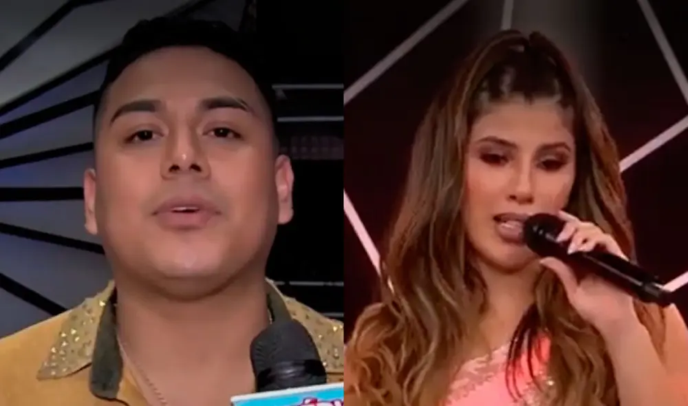 César Vega y Yahaira Plasencia se enfrentarán en la final de El artista del año. Foto: captura América TV.