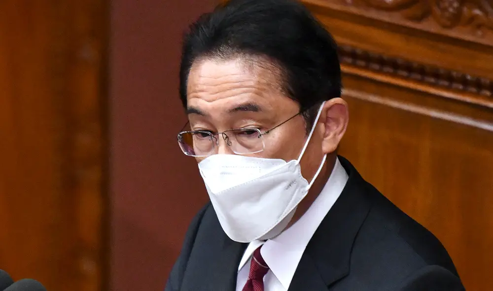 Fumio Kishida está en el cargo de primer ministro desde principios de octubre tras reemplazar a Suga. Foto: AFP Fumio Kishida está en el cargo de primer ministro desde principios de octubre tras reemplazar a Suga. Foto: AFP