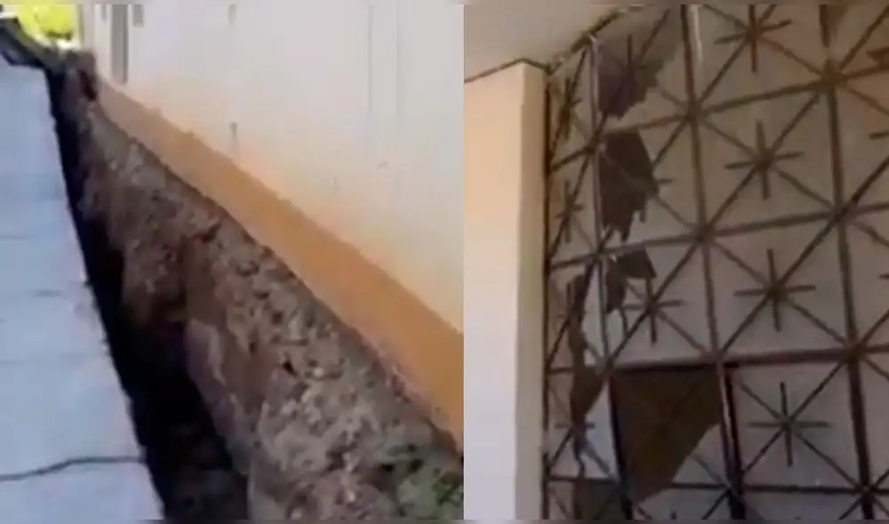 Estado del establecimiento de salud. Foto: captura/E Noticias Estado del establecimiento de salud. Foto: captura/E Noticias