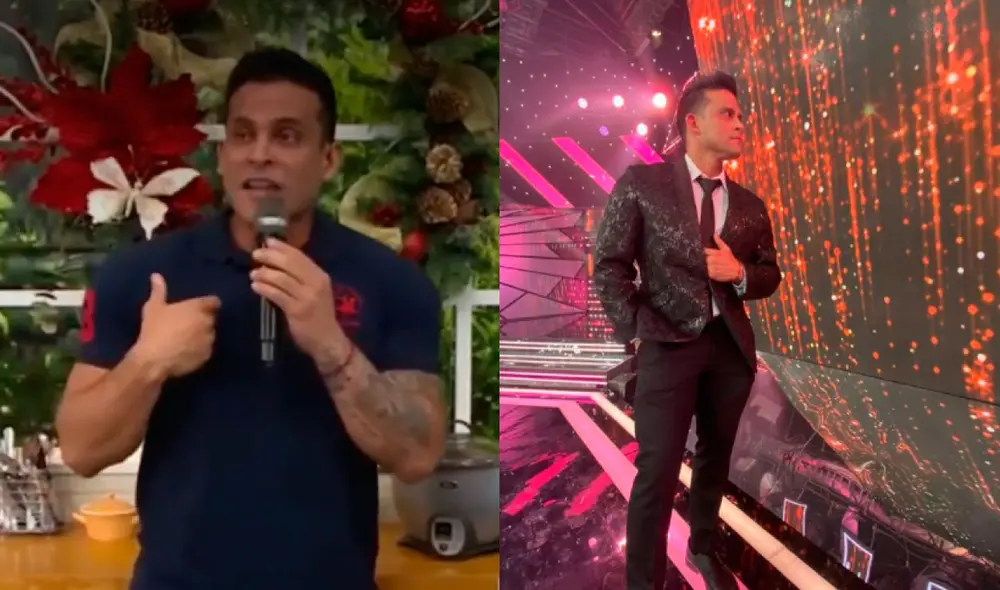 Christian Domínguez no descartó la posibilidad de ser parte de la mesa de jueces del reality show. Foto: composición Christian Domínguez/Instagram, captura América TV. Christian Domínguez no descartó la posibilidad de ser parte de la mesa de jueces del reality show. Foto: composición Christian Domínguez/Instagram, captura América TV.