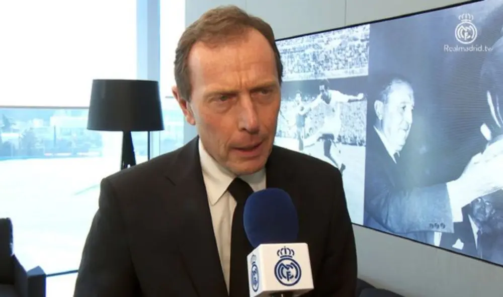 Emilio Butragueño calificó de lamentable el error en el sorteo de la UEFA. Foto: Real Madrid TV. Emilio Butragueño calificó de lamentable el error en el sorteo de la UEFA. Foto: Real Madrid TV.