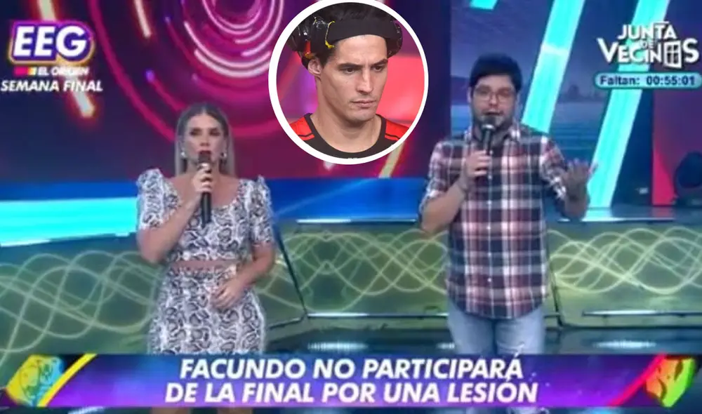Facundo González será reemplazado por un nuevo ingreso. Foto: captura EEG Facundo González será reemplazado por un nuevo ingreso. Foto: captura EEG