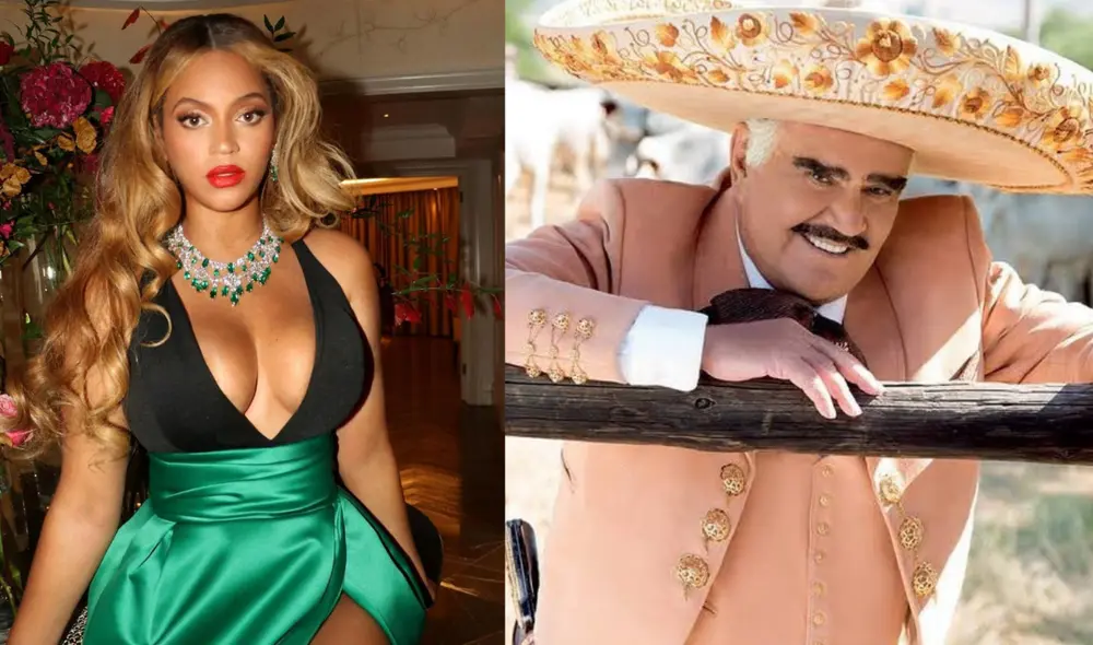 Beyoncé mostró un gesto de respeto ante el reciente fallecimiento del cantante Vicente Fernández. FOTO: Instagram/captura.