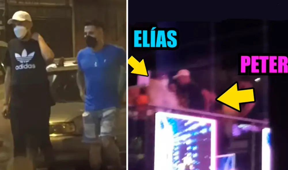 Peter Fajardo y Elías Montalvo fueron vistos juntos en reunión nocturna. Foto: composición/captura de Amor y fuego