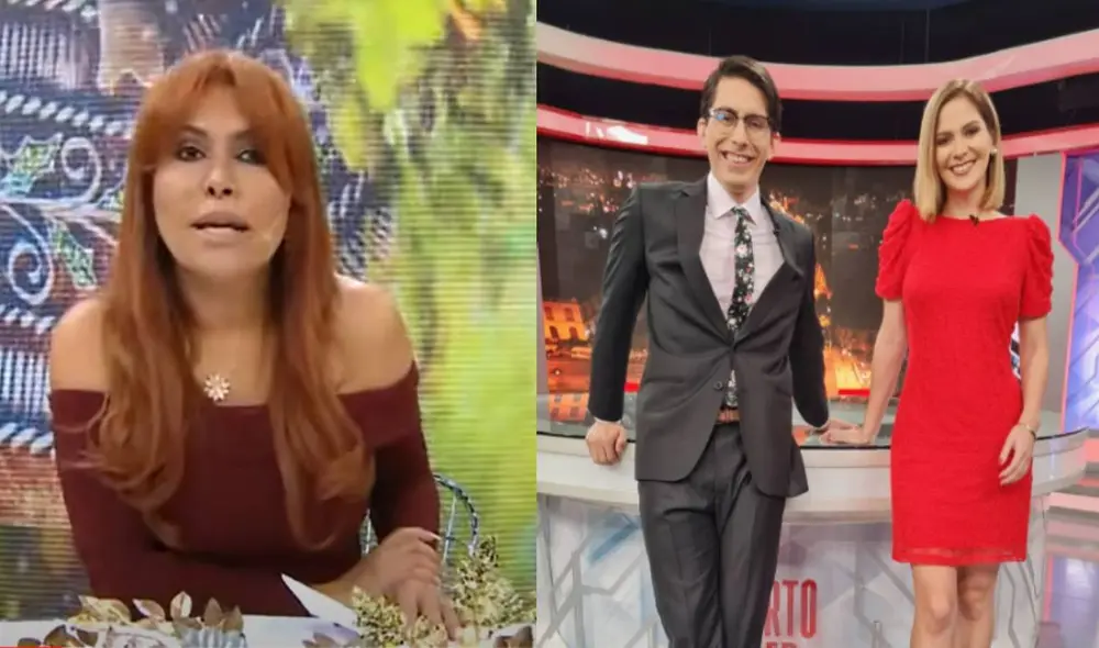Magaly Medina asegura que sabe las razones de la salida de Sebastián Salazar y Tatiana Alemán de Cuarto Poder. Foto: captura ATV, Tatiana Alemán/Instagram