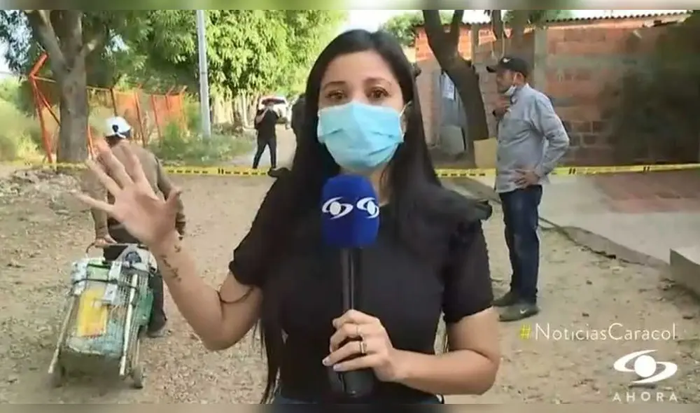 La comunicadora estuvo muy cerca de la segunda explosión donde murieron dos policías. Foto y Video: Twitter / @NoticiasCaracol La comunicadora estuvo muy cerca de la segunda explosión donde murieron dos policías. Foto y Video: Twitter / @NoticiasCaracol