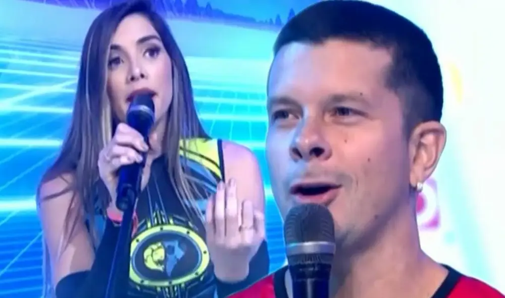 Korina Rivadeneira y Mario Hart protagonizaron un tenso momento en EEG. Foto: América TV Korina Rivadeneira y Mario Hart protagonizaron un tenso momento en EEG. Foto: América TV